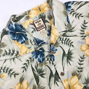 Tommy Bahama Silk XL X-Large‎ Tropical Short Sleeve Button Shirt Floral